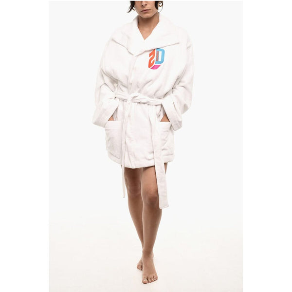 2 Pockets Terry Cotton Bathrobe Dsquared²