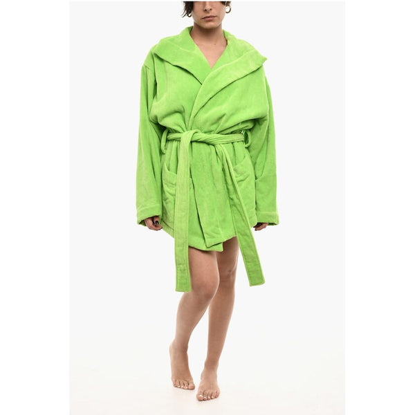 Cotton Terry Beach Bathrobe With Embroidery Dsquared²