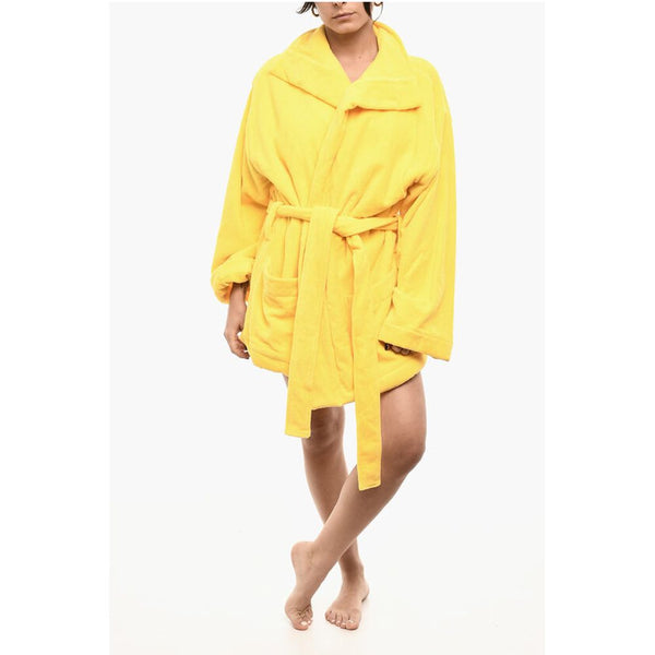 Cotton Terry Beach Bathrobe With Embroidery Dsquared²