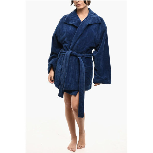 Cotton Terry Beach Bathrobe With Embroidery Dsquared²