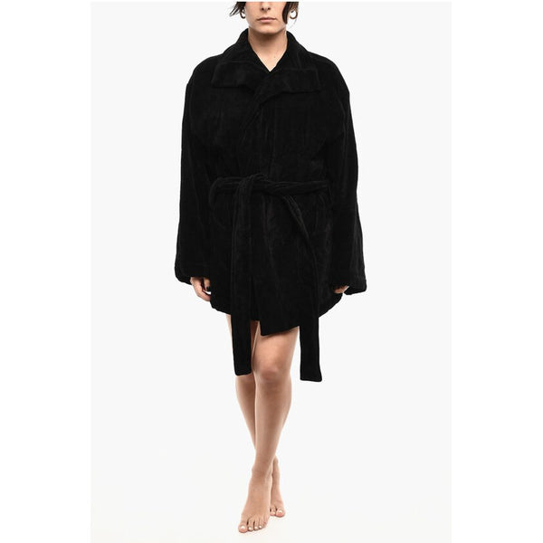 Cotton Terry Beach Bathrobe With Embroidery Dsquared²