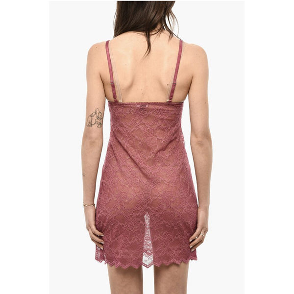 UNDERWEAR Embroidered Lace Slip Dress Dsquared²