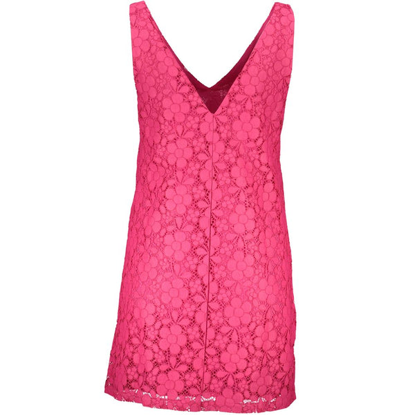Pink Viscose Women Dress Desigual