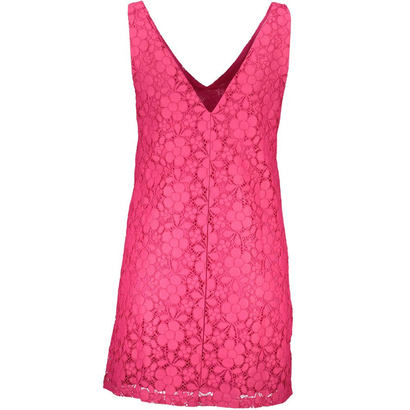 Pink Viscose Women Dress Desigual