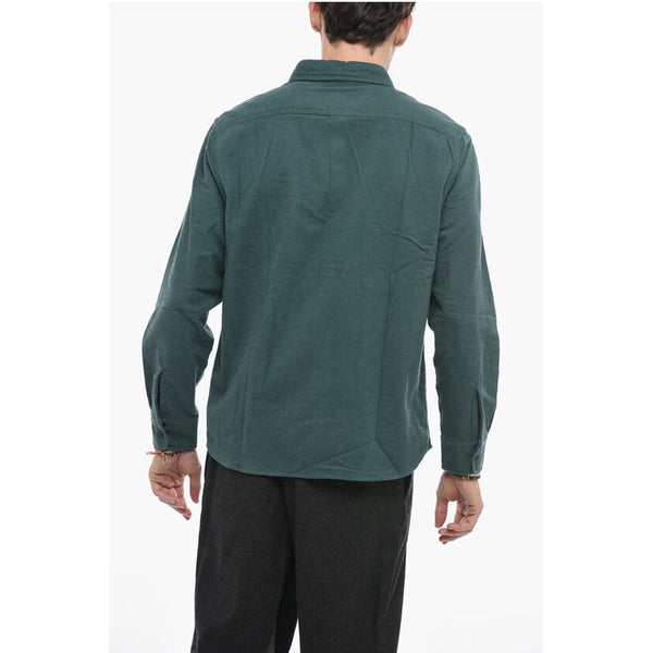 Cotton Overshirt With Breast Pocket Woolrich