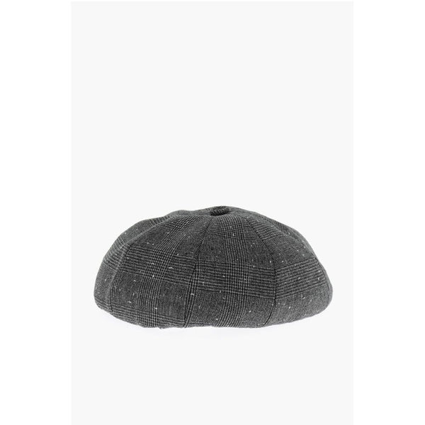 Prince of Wales Motif Virgin Wool Basco Hat Dior