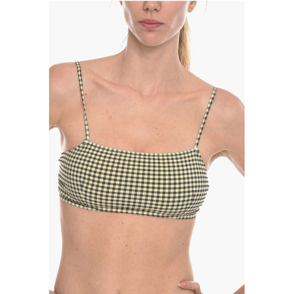 Gingham Checked Two-Tone FILIPPA Bikini Top Samsoe Samsoe