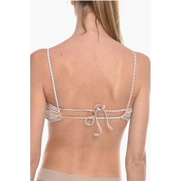 Gingham Checked Two-Tone FILIPPA Bikini Top Samsoe Samsoe