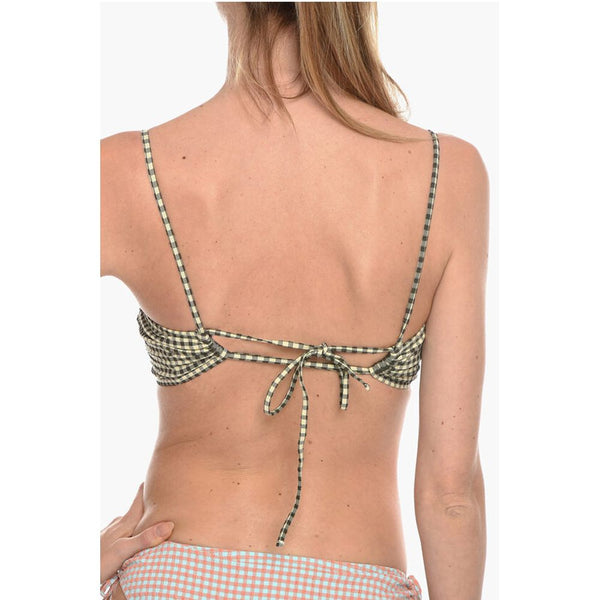 Gingham Checked Two-Tone FILIPPA Bikini Top Samsoe Samsoe