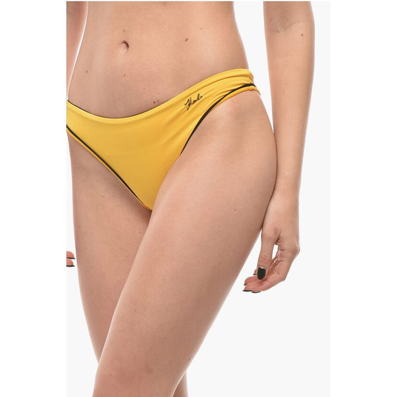 Bikini Bottom with Contrasting Finishes Karl Lagerfeld