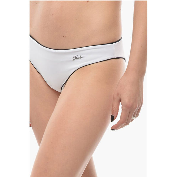 Bikini Bottom with Contrasting Finishes Karl Lagerfeld