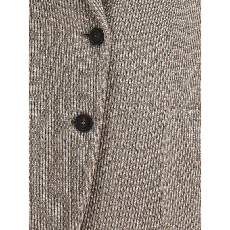 Ribbed deisgn lurex Jacket Brunello Cucinelli