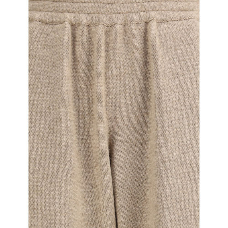 Beige Cashmere Pants Brunello Cucinelli