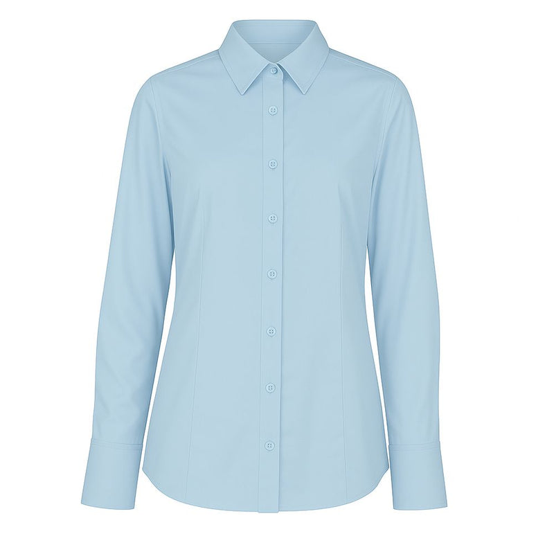 Blue Cotton Shirt Made in Italy