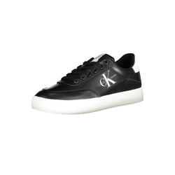 Black Leather Women Sneaker Calvin Klein