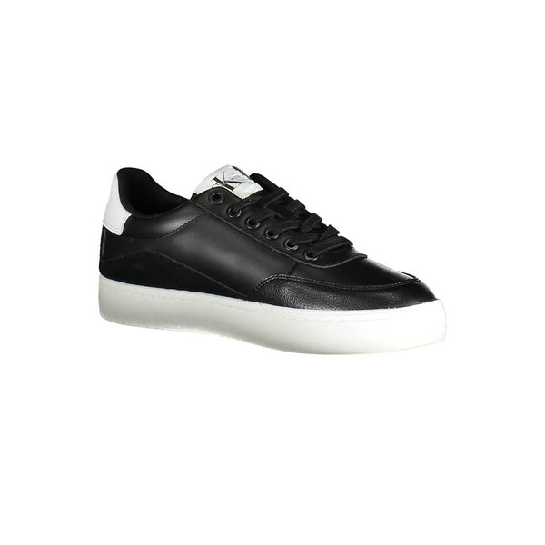 Black Leather Women Sneaker Calvin Klein