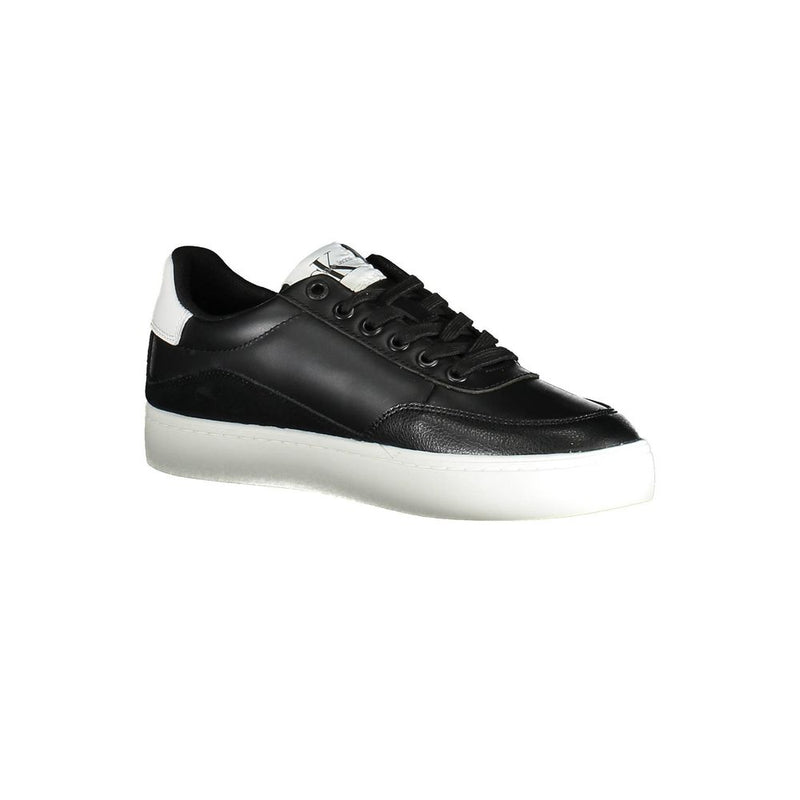 Black Leather Women Sneaker Calvin Klein