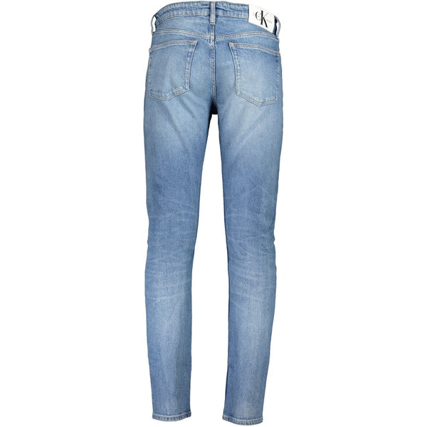 Light Blue Cotton Men Jeans Calvin Klein