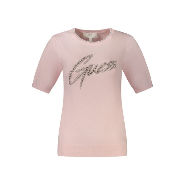 Pink Viscose Women Sweater Guess Jeans