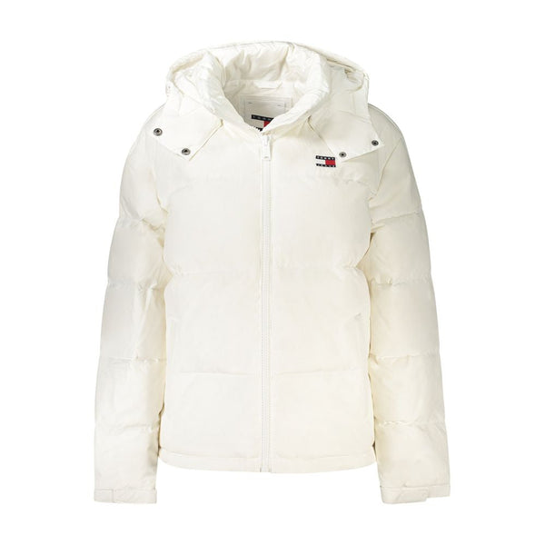 White Polyester Women Jacket Tommy Hilfiger