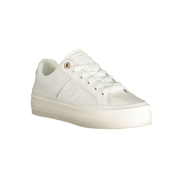 White Polyethylene Women Sneaker Tommy Hilfiger