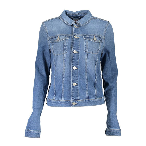 Blue Cotton Jackets & Coat Tommy Hilfiger