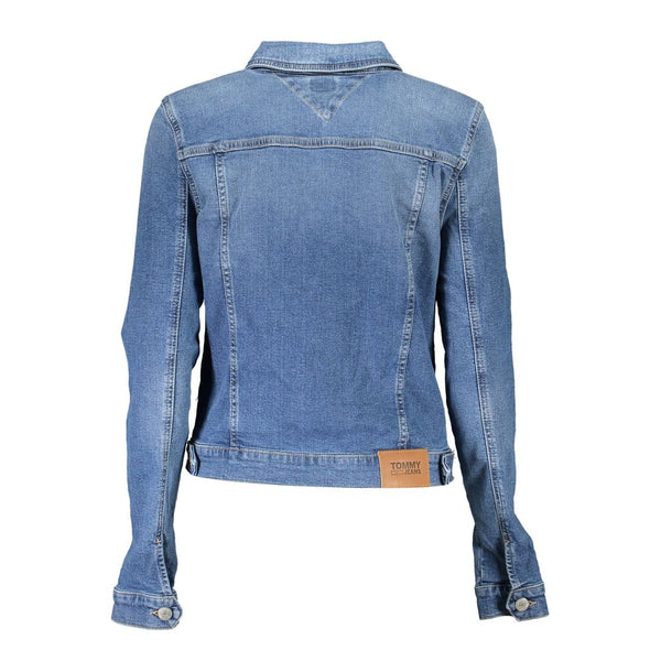 Blue Cotton Jackets & Coat Tommy Hilfiger