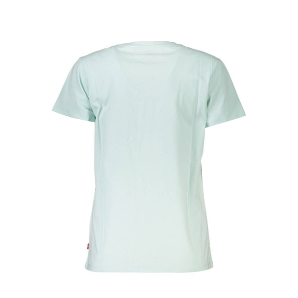 Blue Cotton Women T-Shirt Levi's