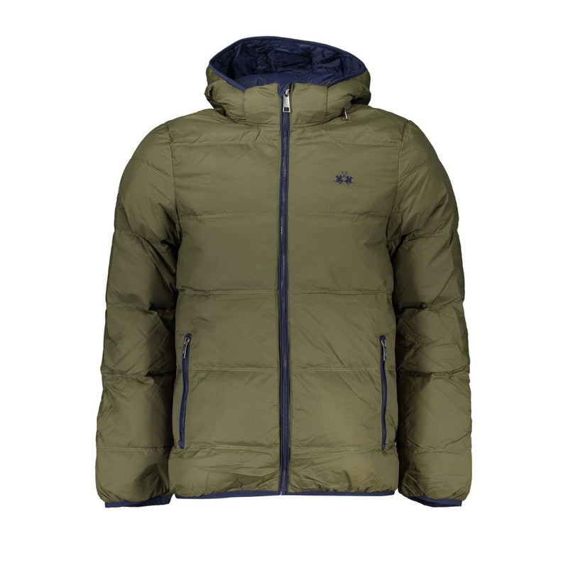 Green Polyamide Men Jacket La Martina