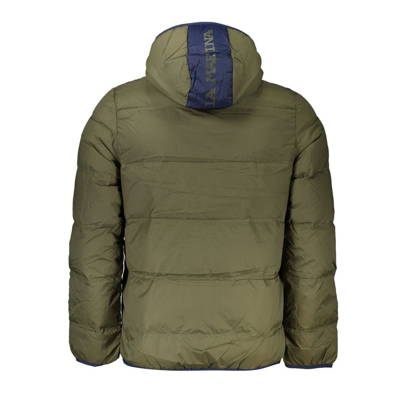 Green Polyamide Men Jacket La Martina