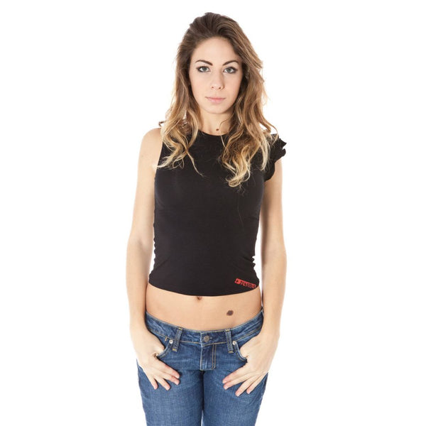 Black Lycra Women T-Shirt Zuelements
