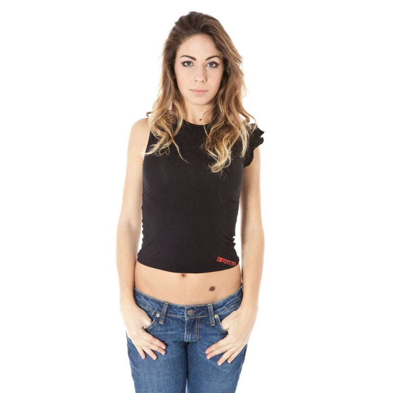 Black Lycra Women T-Shirt Zuelements