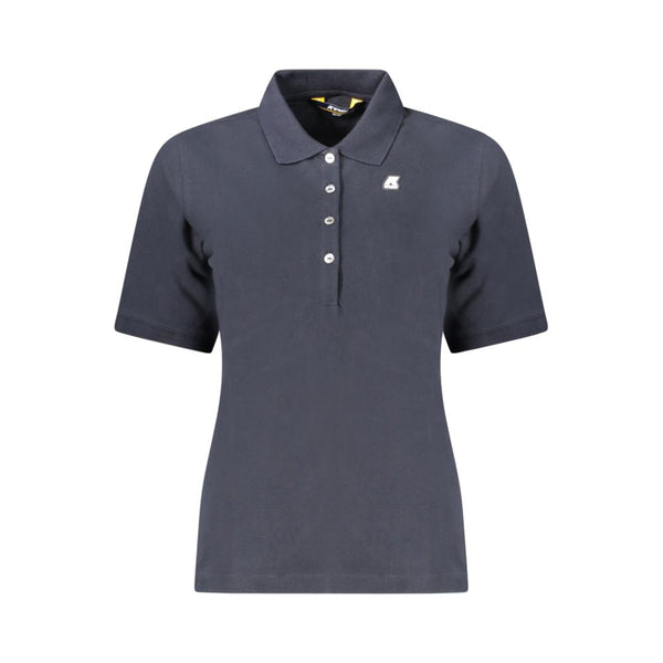Blue Cotton Women Polo Shirt K-WAY