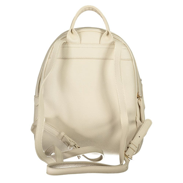Beige Polyethylene Backpack Mario Valentino