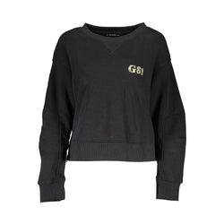 Black Cotton Women Sweater Guess Jeans