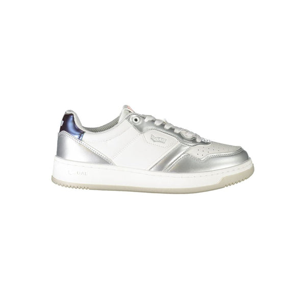 White Polyester Sneaker Gas