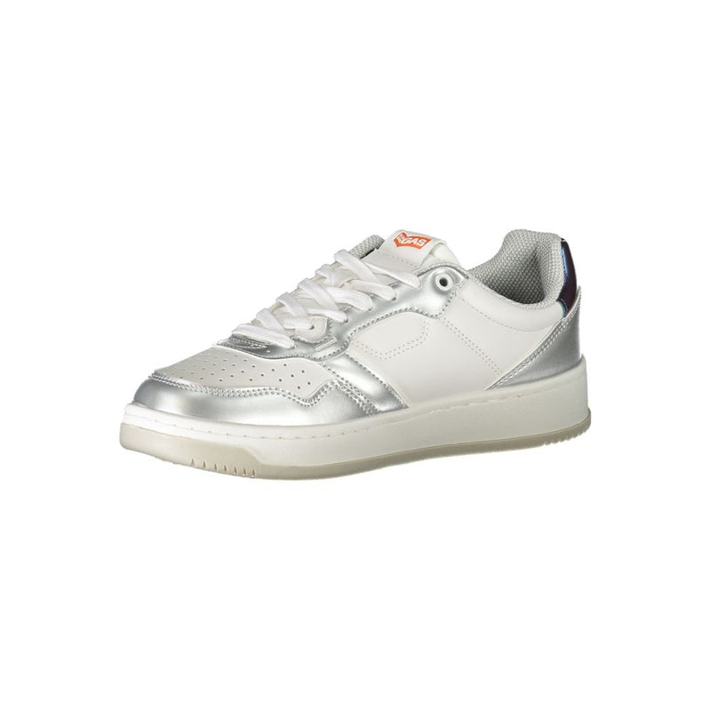 White Polyester Sneaker Gas