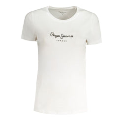 White Cotton Tops & T-Shirt Pepe Jeans