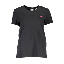 Black Cotton Women T-Shirt Levi's