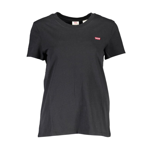 Black Cotton Women T-Shirt Levi's