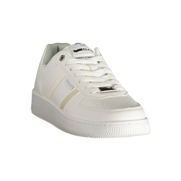 White Polyester Women Sneaker Gas
