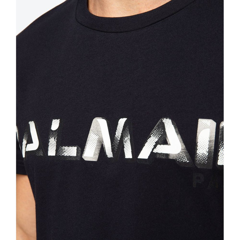 Blue Cotton T-Shirt Balmain