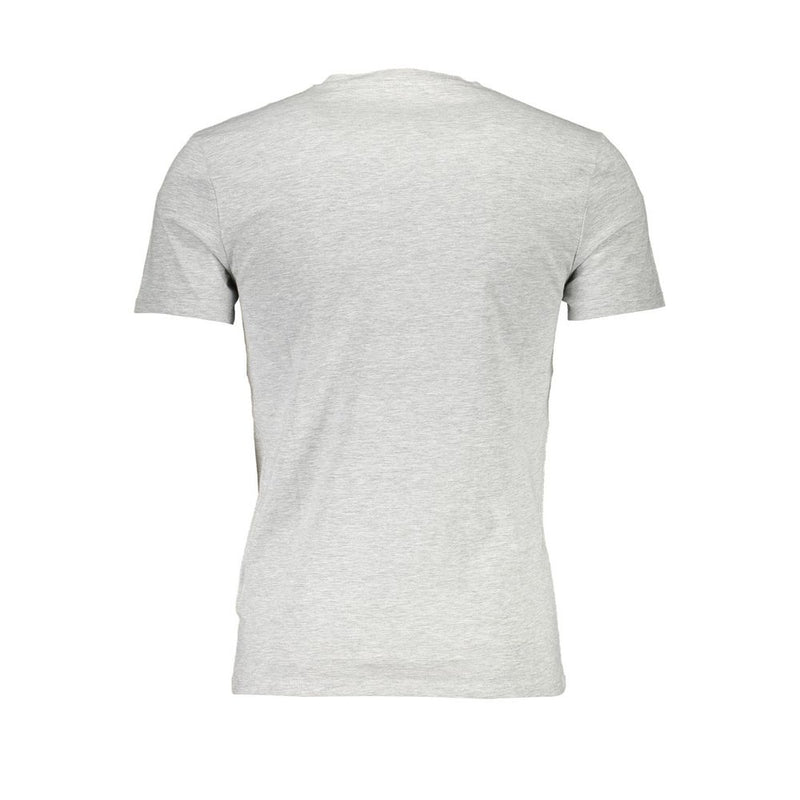 Gray Cotton Men T-Shirt Guess Jeans