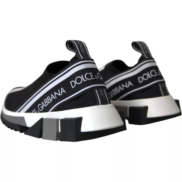 Black White Slip On Sorrento Sneakers Shoes Dolce & Gabbana