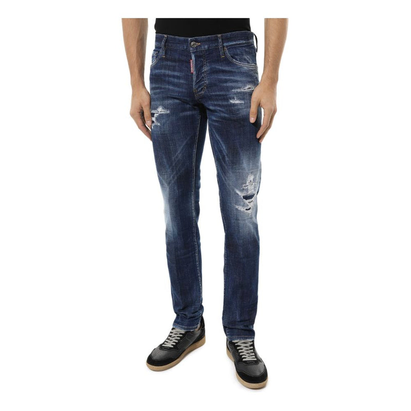 Blue Cotton Jeans & Pant Dsquared²