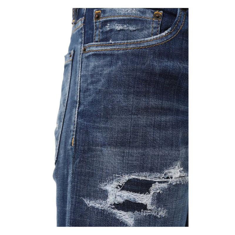 Blue Cotton Jeans & Pant Dsquared²