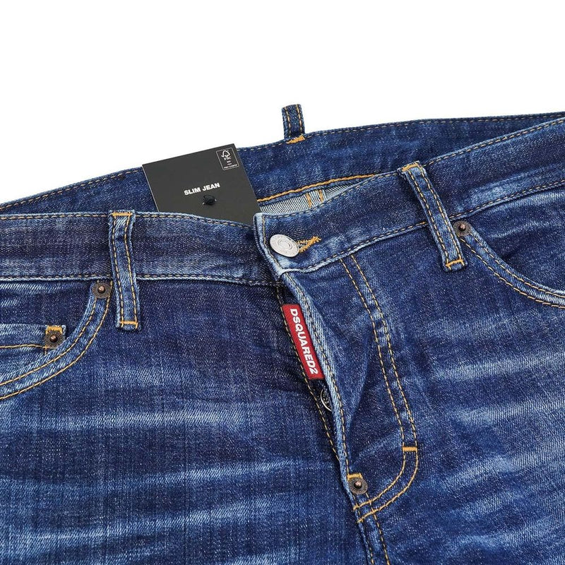 Blue Cotton Jeans & Pant Dsquared²