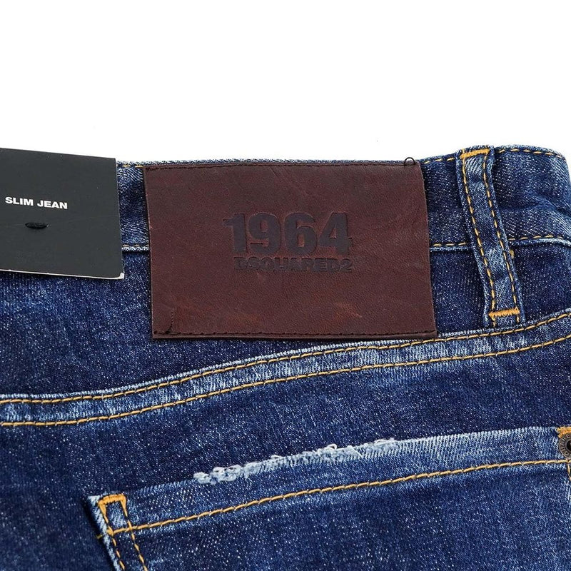 Blue Cotton Jeans & Pant Dsquared²