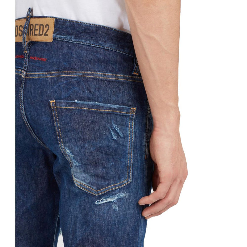 Blue Cotton Jeans & Pant Dsquared²