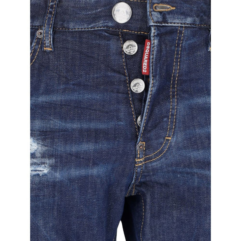 Blue Cotton Jeans & Pant Dsquared²